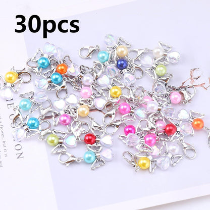 30x Schutzengel Schlüsselanhänger für DIY Schmuck & Geschenke