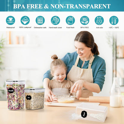 Luftdichte Vorratsdosen Set 25tlg BPA-frei 39L Aufbewahrungsbox Küche