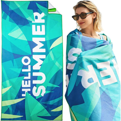 Strandtuch Mikrofaser 180x90 Summer-Blatt Sandabweisend