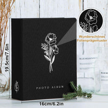 Fotoalbum 13x18cm Leinen 2er-Pack 200 Fotos Schwarz