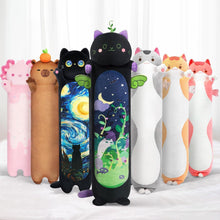 50cm Minzkatze Kuscheltier – Kawaii Plüschkissen Schwarz