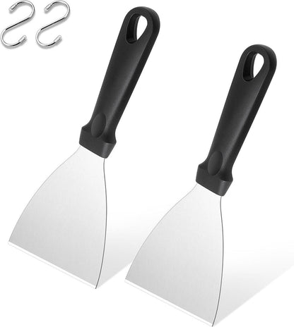 Grillspatel Set Edelstahl Kunststoffgriff BBQ Steak Teppanyaki