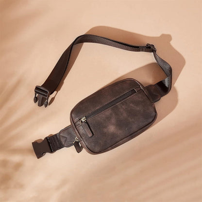 Telena Damen Bauchtasche Gürteltasche Crossbody Umhängetasche Wildlederoptik