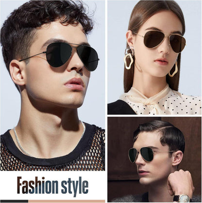 Polarisierte Sonnenbrille Metallrahmen UV400 Retro Unisex