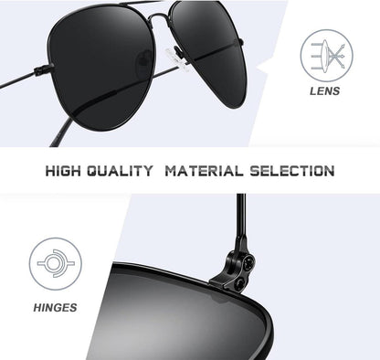 Polarisierte Sonnenbrille Retro Metallrahmen Uv400 Unisex Outdoor