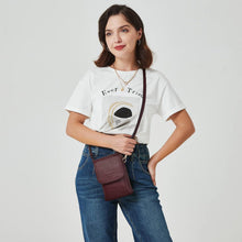 Kleine rote Handytasche aus PU Leder mit