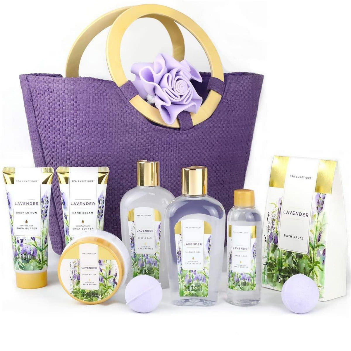 SPA Luxetique Lavender Damen Bade Geschenkset 10tlg. Wellness Kit
