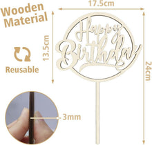 Cake Topper Happy Birthday Holz Geburtstagstorte Deko