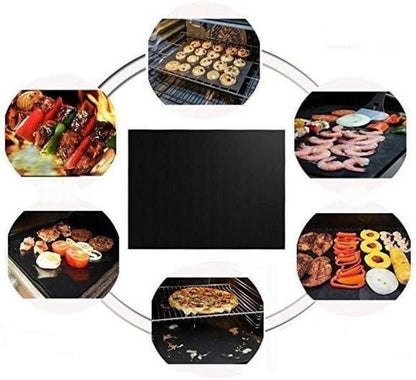 Ofeneinlagen Set, 3-teilig, Teflon, Grillmatten 40*33cm, wiederverwendbar