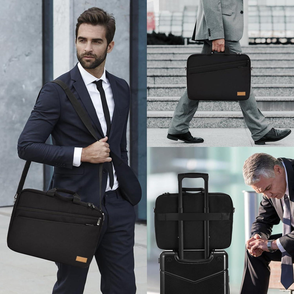 Laptop Laptoptasche Aktentasche 16 Zoll Erweiterbar Wasserdicht
