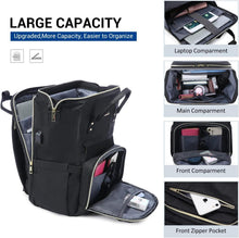 Damen Laptoprucksack 15,6 Zoll USB Schulrucksack Schwarz