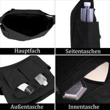TIAASTAP Vintage Canvas Messenger Bag für Studenten, Große