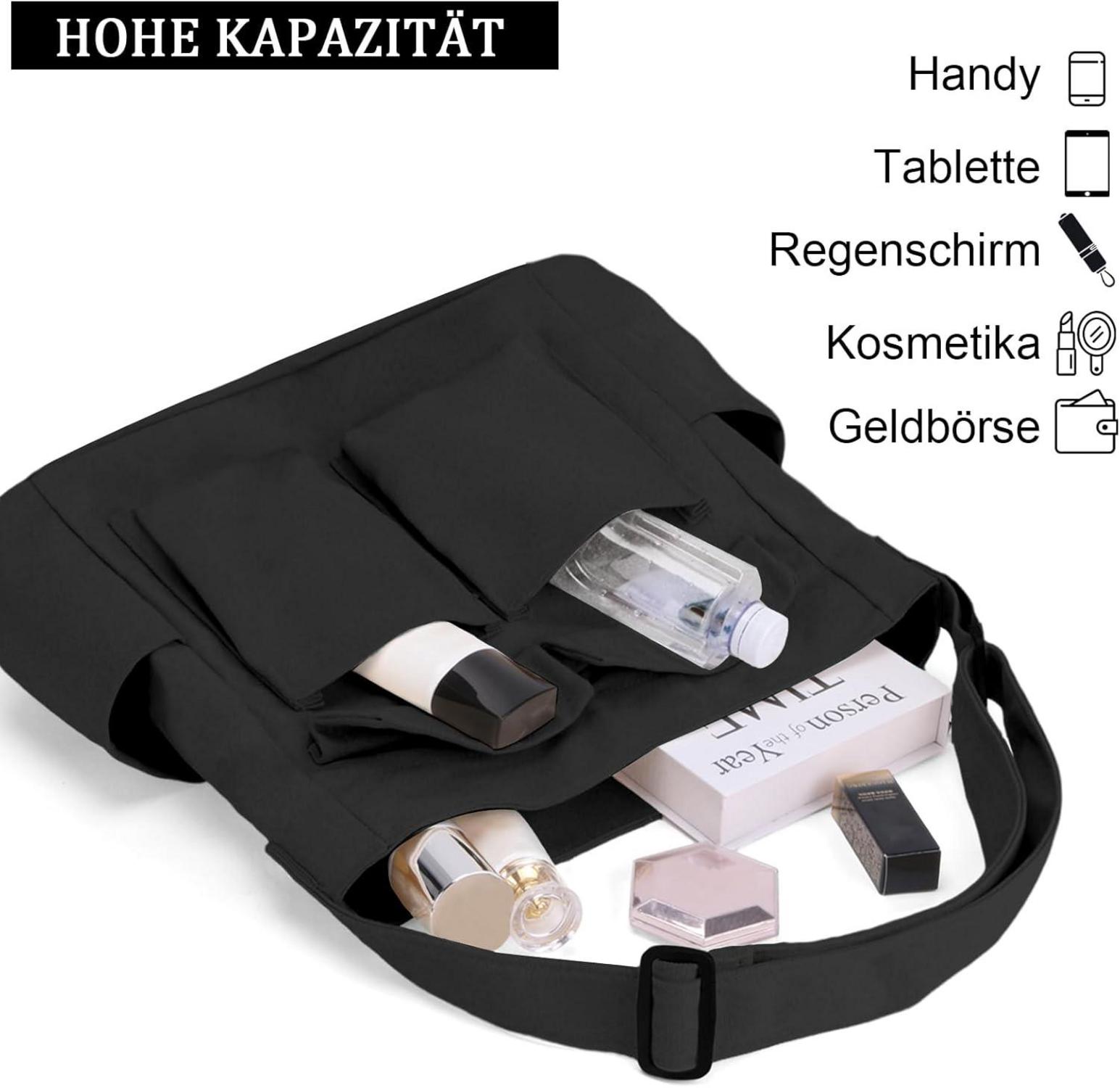 Leinenstoff Kuriertasche Canvas Umhängetasche Vintage Crossbody Bag