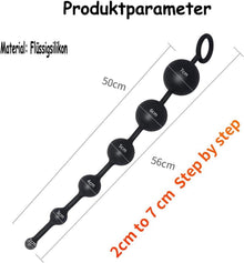 Analkugeln Silikon Analplugs Anal Kette 6 Kugeln Stimulation