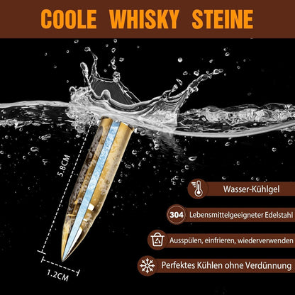 Whisky Steine Geschenk Mann Whiskey Eiswürfel Kühlsteine