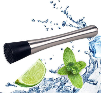 Edelstahl Cocktail Stössel Ice Crusher Mixer Stampfer Zubehör
