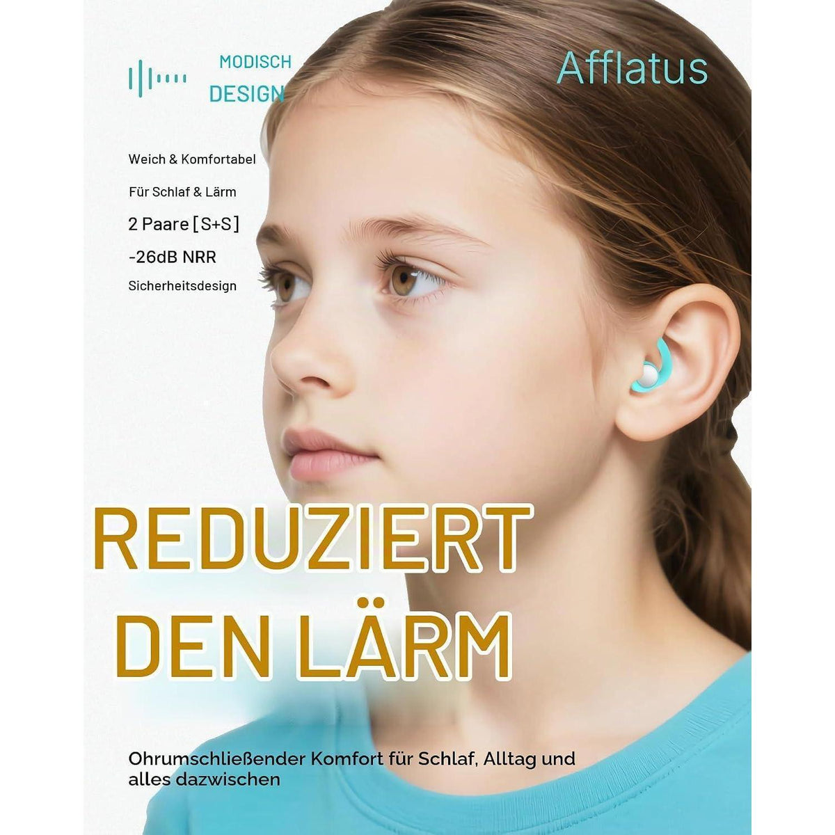Kinder Ohrstöpsel zum Schlafen & Lärmschutz – Größe S