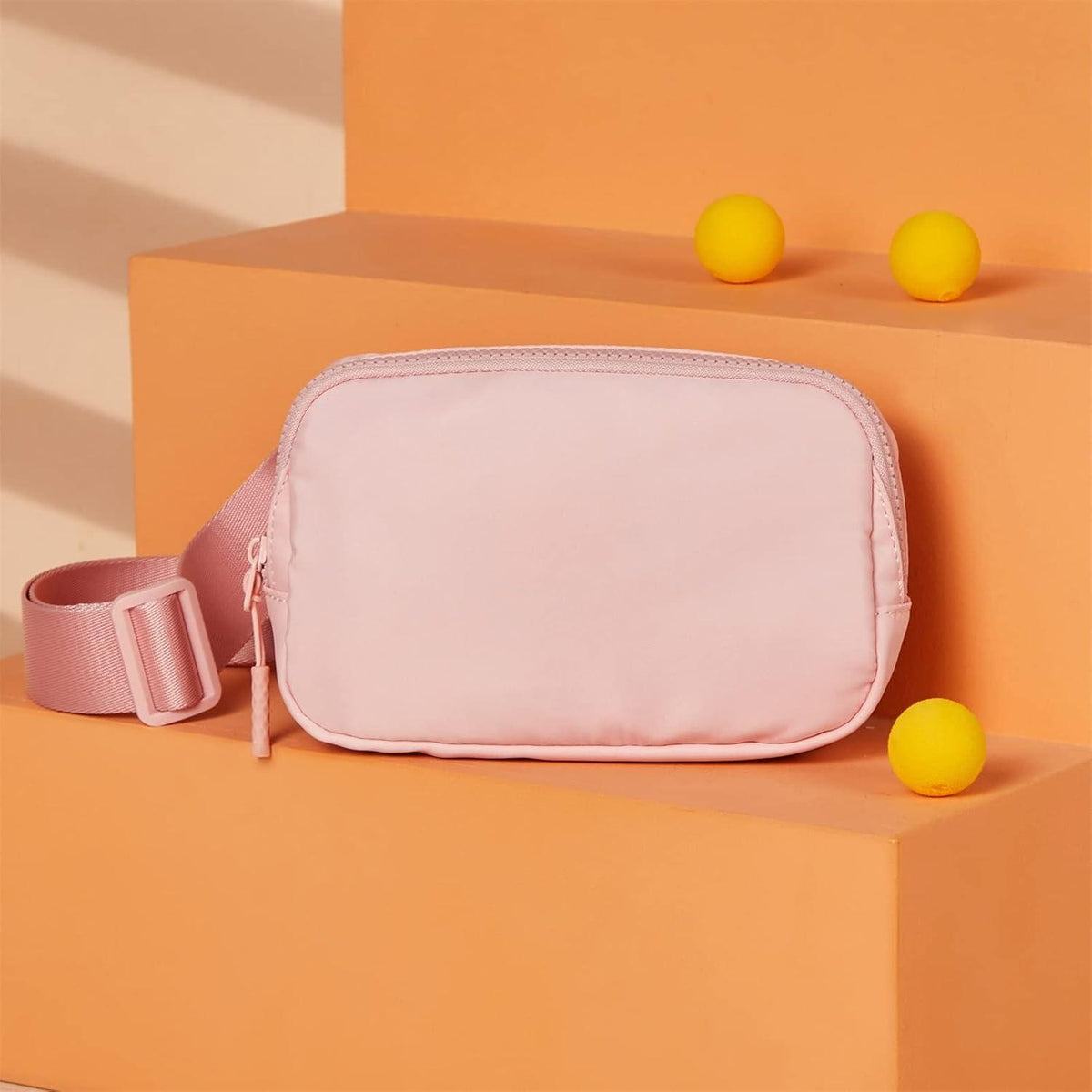 Telena Bauchtasche Damen Herren Sport Hüfttasche Rosa verstellbar
