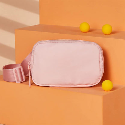 Telena Bauchtasche Damen Herren Sport Hüfttasche Rosa verstellbar