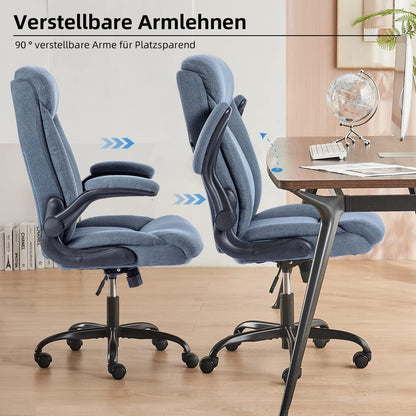 Ergonomischer Bürostuhl Drehbarer Schreibtischstuhl Navy
