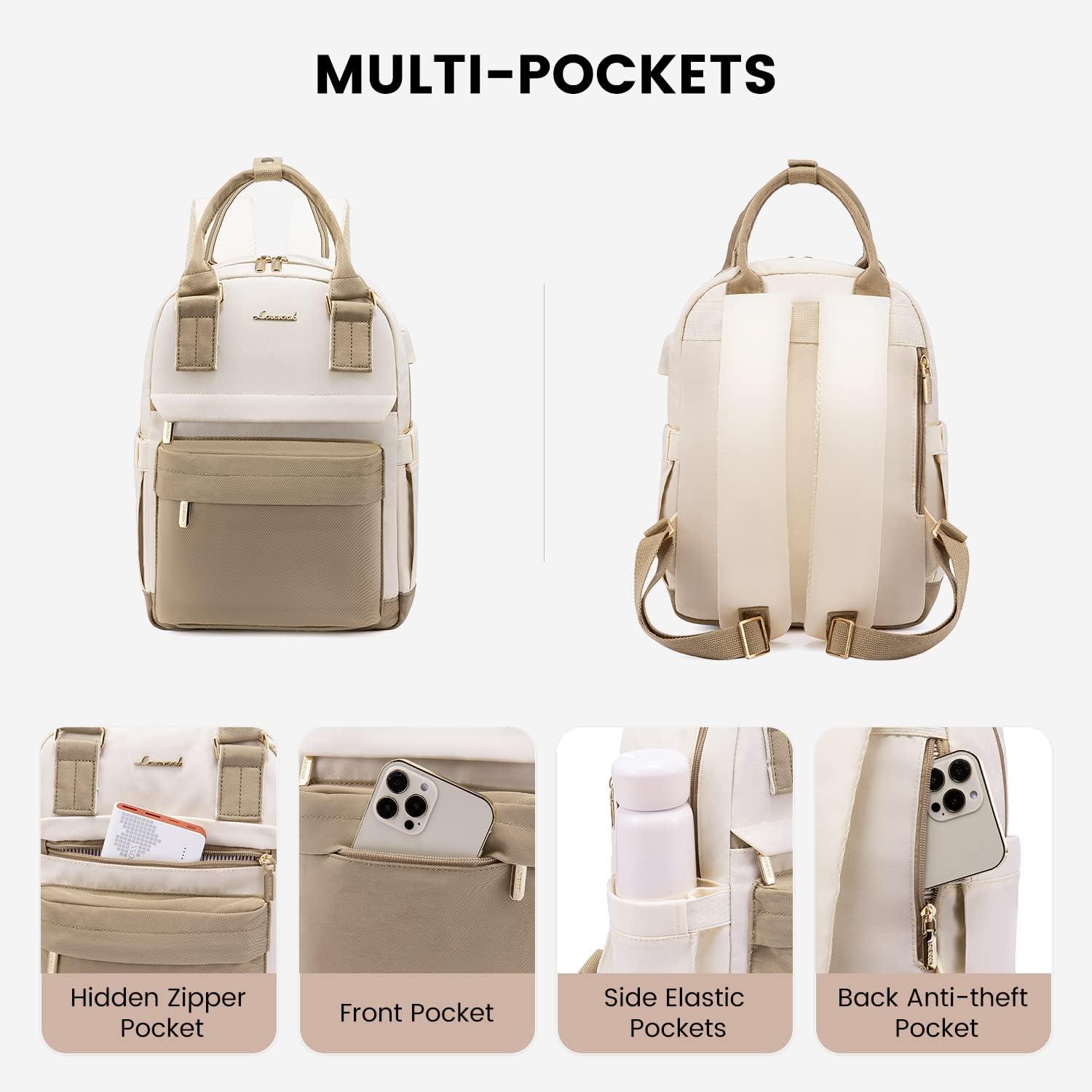 Rucksack Damen Klein Wasserdicht USB Ladeanschluss 2in1