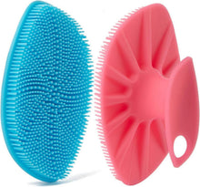 Silikon Gesichtsreiniger Peeling Massagegerät für Frauen Männer Blau