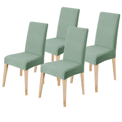 Stuhlhussen Set 4er Matcha Grün – Abnehmbar & Waschbar
