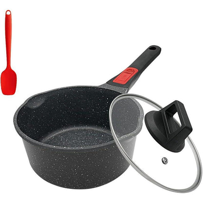 Stielkasserolle 16cm Milchtopf Induktion 1,5L Antihaft