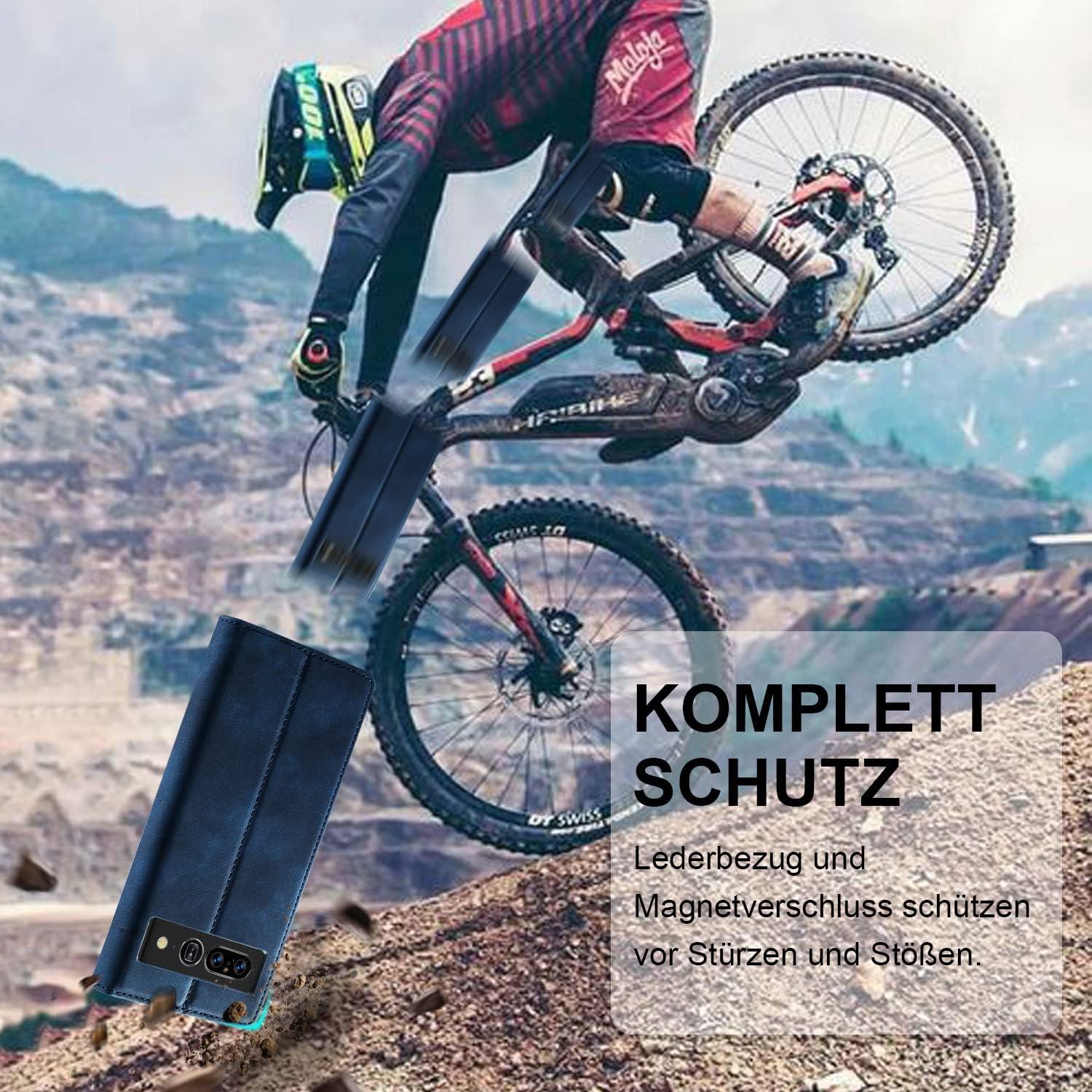 Google Pixel 7 Pro Handyhülle Leder Klappbar Flip Wallet Schutzhülle