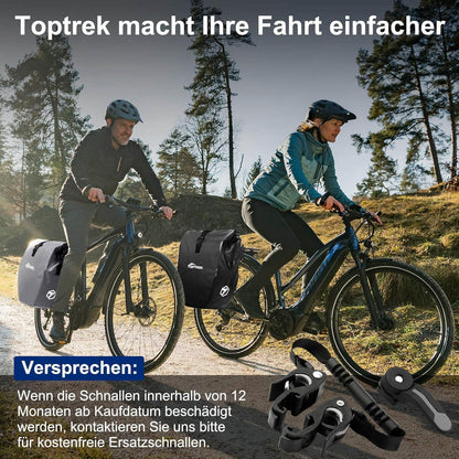 Toptrek Fahrradtasche Gepäckträger Wasserdicht Reflektoren