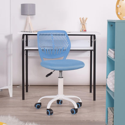 Homy Casa 2er Set Blaue Bürostühle Ergonomisch Verstellbar Arbeitsstuhl