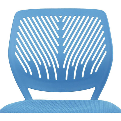 2er Set Schreibtischstuhl mit verstellbarer Höhe, Blau/Türkis