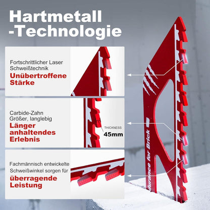 Hartmetall Säbelsägeblätter für Stein, 2 Stück 300/450mm