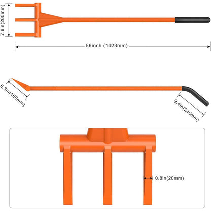 Brecheisen Kuhfuß 142cm – Abrisswerkzeug für Paletten & Bau