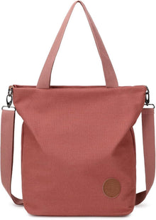 Damen Canvas Schultertasche Groß Multifunktionale Umhängetasche Rose