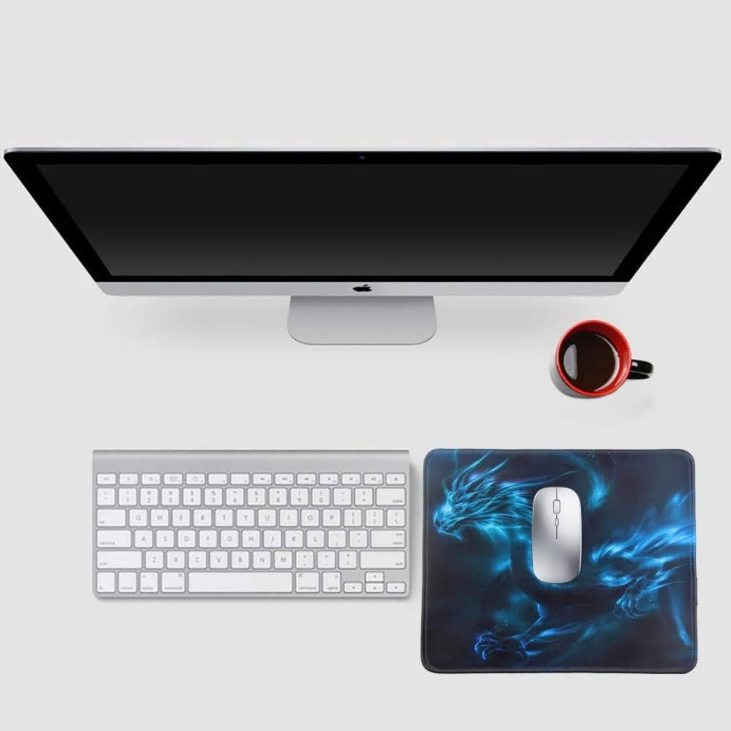 Gaming Mousepad Lycra-Stoff 26 x 21 x 0.3 cm für PC, Laptop