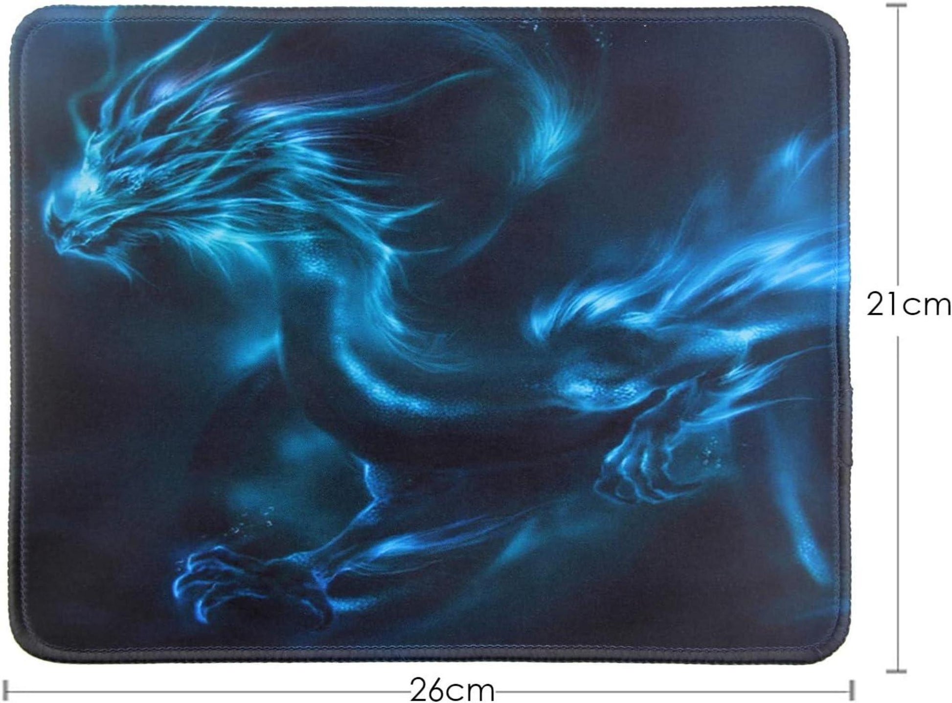 Gaming Mousepad Washable with Stitched Edges 26 x 21 x 0.3 cm for PC Laptop