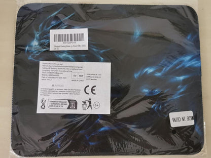 Gaming Mousepad 26x21 cm Washable Design Non-Slip Rubber Base Smooth Surface