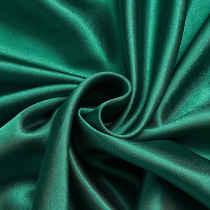 Satin Bettwäsche Set 135x200 Grün Dunkelgrau 4-teilig