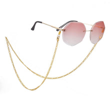Figaro Brillenkette Edelstahl – Goldfarbene Perlenkette für Herren & Damen