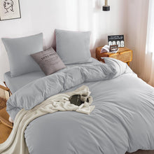 Bettwäsche Mikrofaser 130g/m² OEKO-TEX 200x200 Hellgrau
