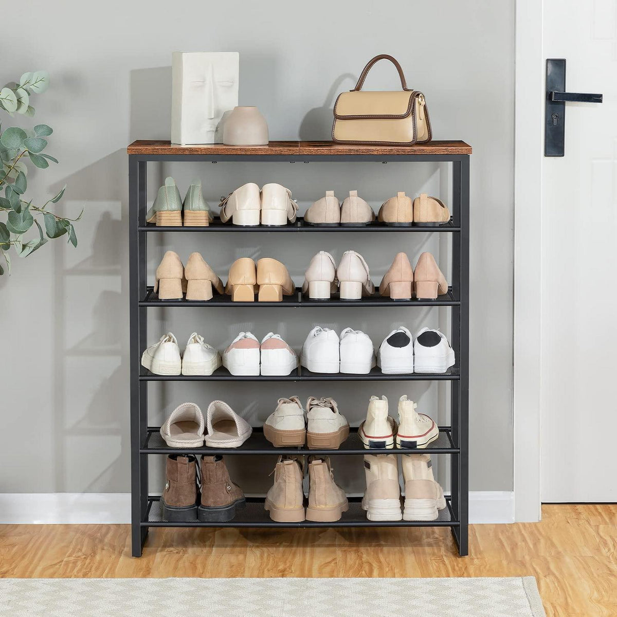 6-stufiges Schuhregal – Schuhablage für 18-24 Paar Schuhe