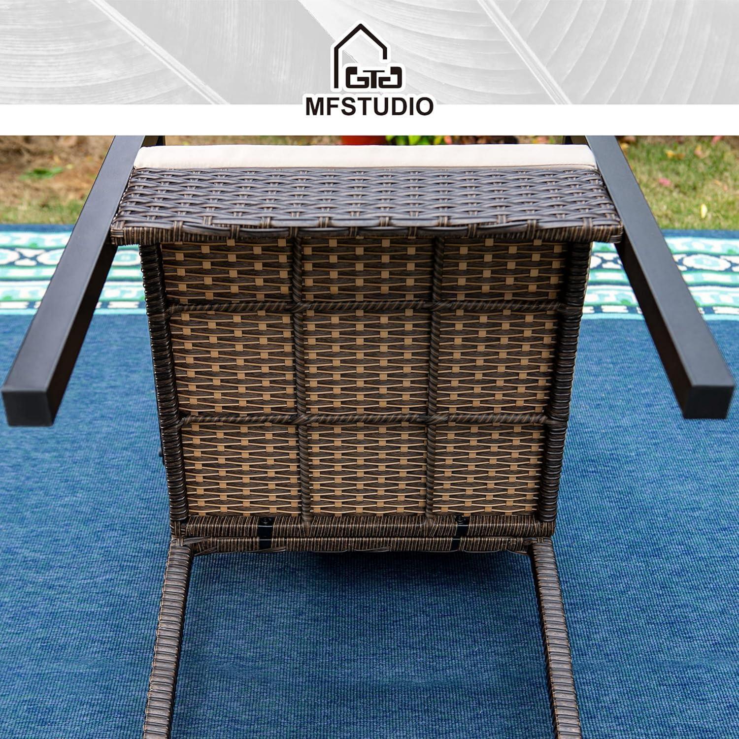 Rattan Gartenmöbel Set für Terrasse und Garten, 5-teilig