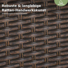 Rattan Gartenmöbel Set mit Gartentisch und