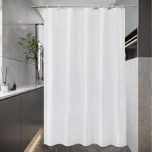 Schmaler weißer Textil Duschvorhang anti-Schimmel, wasserdicht 150x200