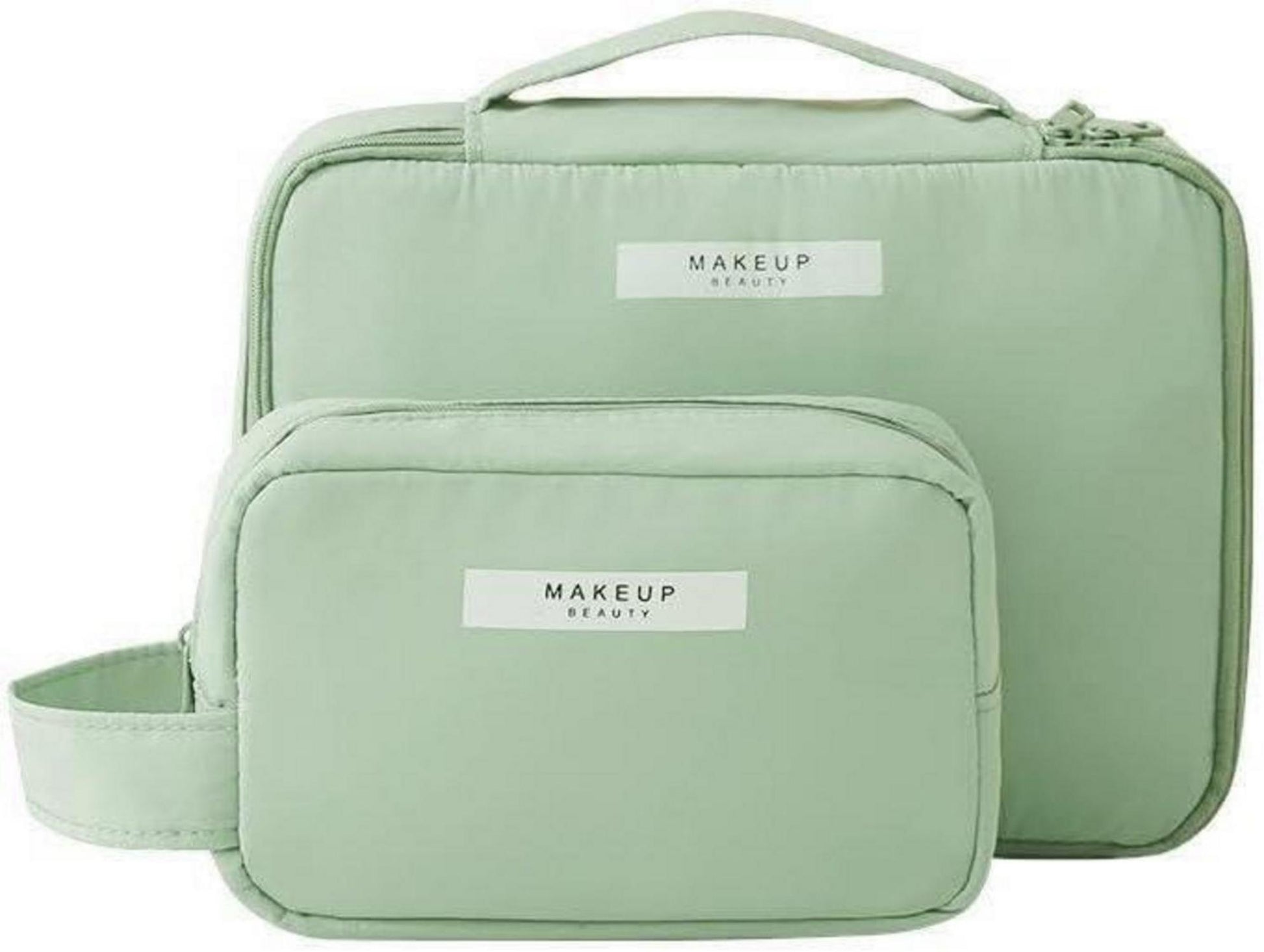 Wasserdichte Kosmetiktasche Make-up-Tasche 2er Set - Grün