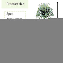 Künstliche Hängepflanzen mit Topf - 2er Set, 56cm