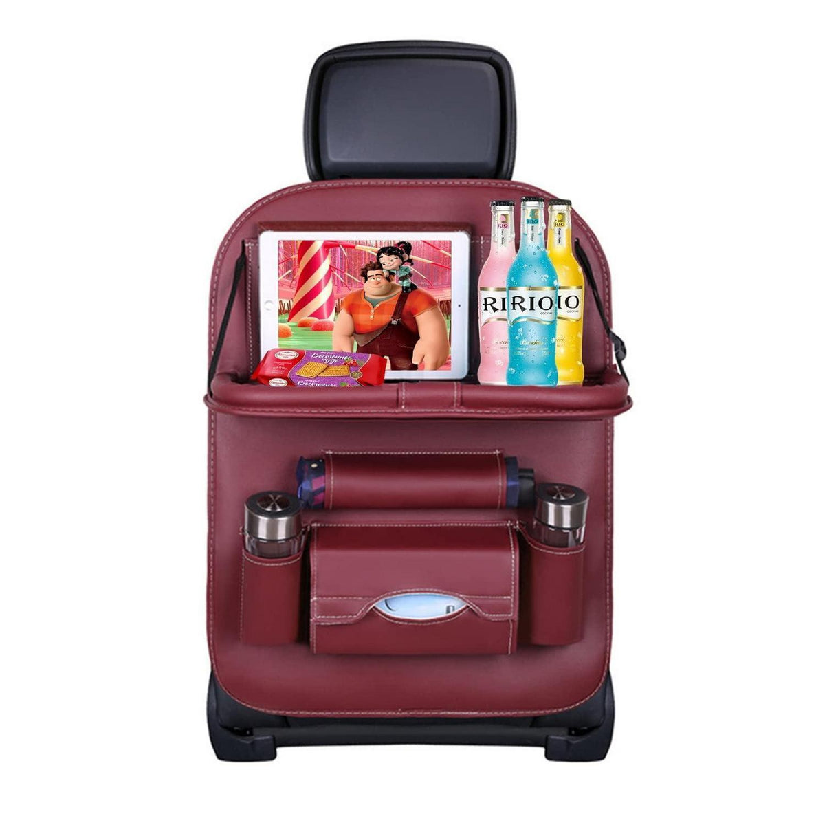Auto Rücksitz Organizer mit Tablett & Tablet Halterung 2er Set