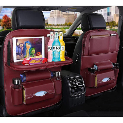 Auto Rücksitz Organizer mit Tablett & Tablet Halterung 2er Set