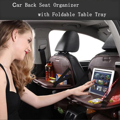 2x Auto Rücksitz Organizer mit Tablet Halterung & Stauraum